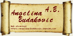 Angelina Budaković vizit kartica